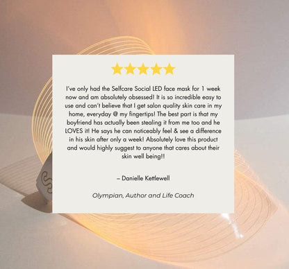 Social Skin 3-in-1 LED Light Therapy Face Mask